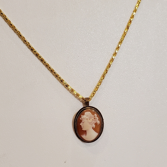 VINTAGE ITALY GENUINE SHELL SIGNED .925 CAMEO Sterling Silver Signed AMC AETISAN - Picture 5 of 12